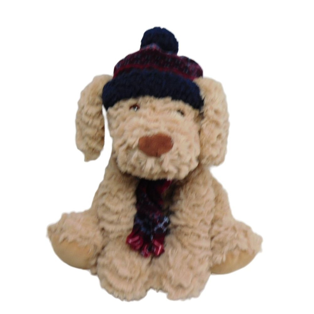 Gentle Treasures 12" Puppy Dog Hat Scarf 2016 Plush Stuffed Animal